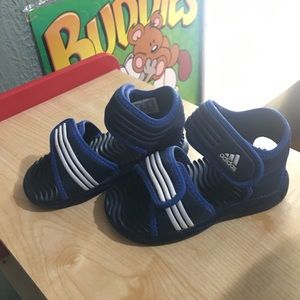 Cool blue Adidas toddler sandals 😎